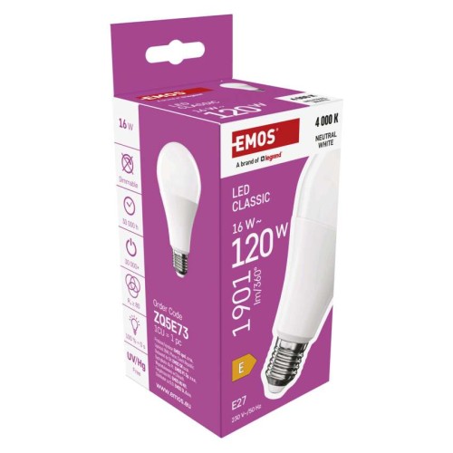 Lampadina LED Goccia E27 A70 16W...
