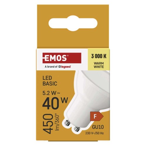 Lampadina LED GU10 5.2W (40W) 450lm...