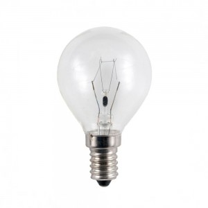 Lampadina per forno sfera E14 PIZZA 500 gradi 25W 220V alta temperatura 45x70mm resistente calore estremo