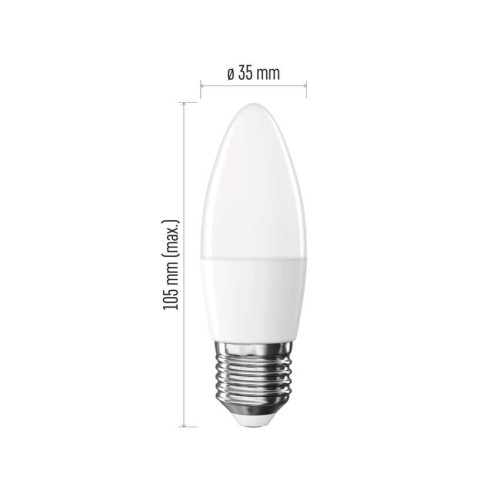 Lampadina LED Oliva E27 5.5W (40W)...
