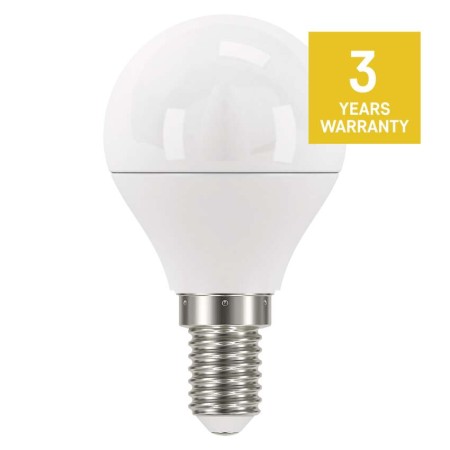 Lampadina LED E14 4.2W (40W) 2700K sfera filtro luce blu True Light ZQ1225