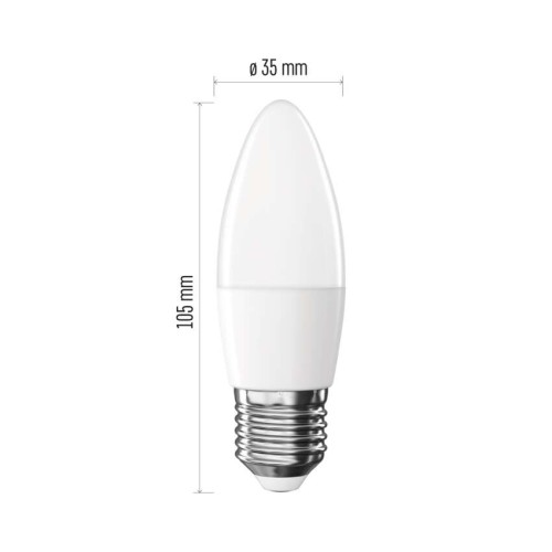 Lampadina LED Oliva E27 4.2W (40W)...