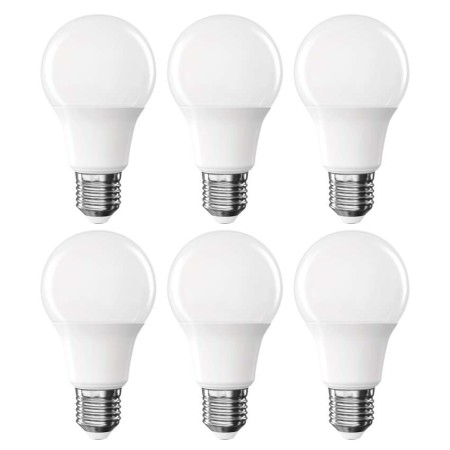Set 6 Lampadine LED A60 E27 9.4W (60W) 806lm 4000K Bianco Neutro | EMOS ZL5F43.6