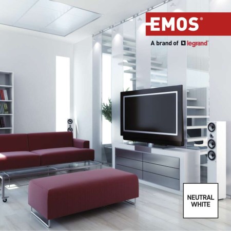 Set 3 Faretti LED GU10 7W (60W) 3000K 806lm: Illuminazione Calda | Emos ZQ8E42.3