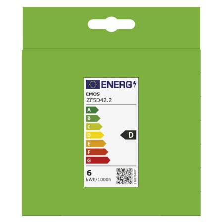 SET di 2 Lampadine LED Filamento Goccia E27 5.9W (60W) 806lm 2700K Luce Calda | Emos ZF5D42.2