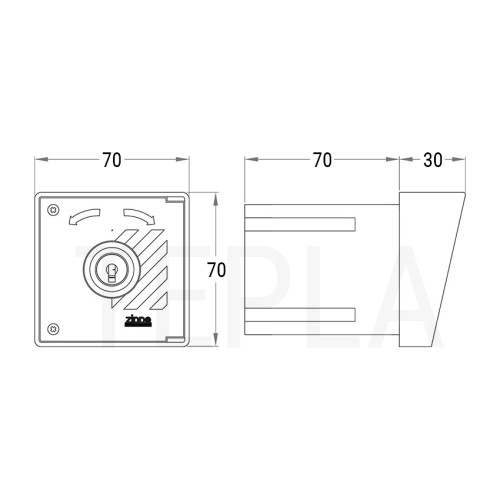 Selettore APRI/CHIUDI da Incasso con...
