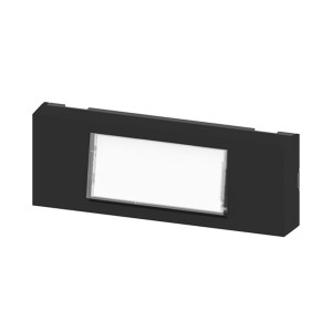 Pulsante Portanome Illuminabile Nero per Campanello da Parete | Zippo 22901N