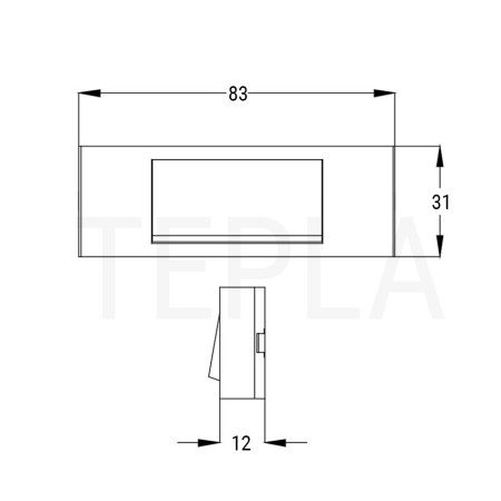 Pulsante Portanome Illuminabile Nero per Interni o Esterni Coperti, Montaggio a Parete | Zippo 22901N