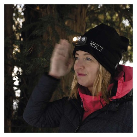 Lampada Frontale LED COB Ricaricabile, 500 lm, Sensore Touchless, 7 Modalità, 130m di Portata, USB-C | EMOS P3542