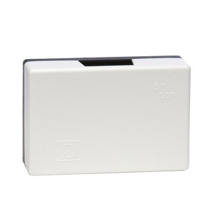 Suoneria due toni Din-Don rettangolare 220V bianca Zippo 4067