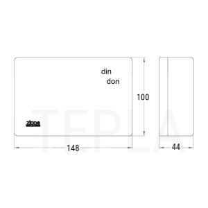 Suoneria due toni Din-Don rettangolare 220V bianca Zippo 4067 2