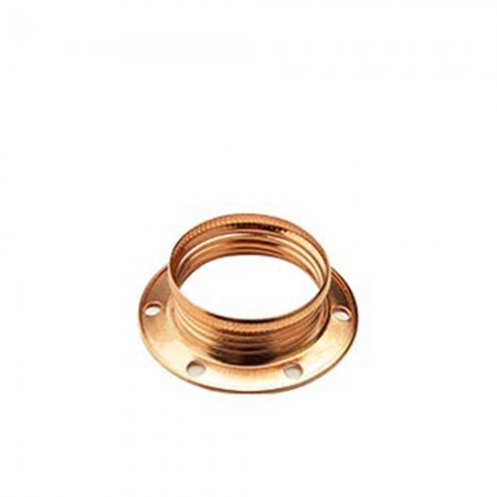GHIERA FILETTATA E14 RAME IN METALLO FAI 1042/RA