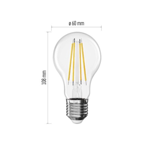 Lampadina LED Filamento Goccia E27...