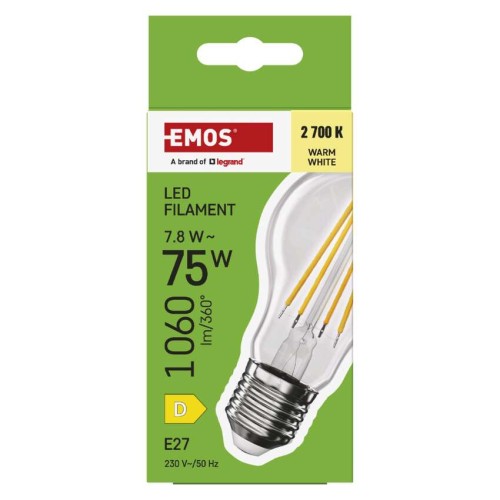 Lampadina LED Filamento Goccia E27...