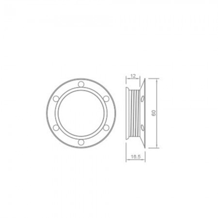 GHIERA FILETTATA E27 ORO TERMOPLASTICA  FAI 0231/OR