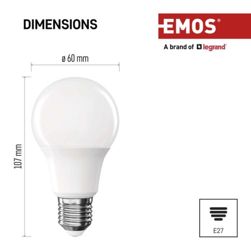 Lampadina LED 4W (40W) 4000K 470lm:...