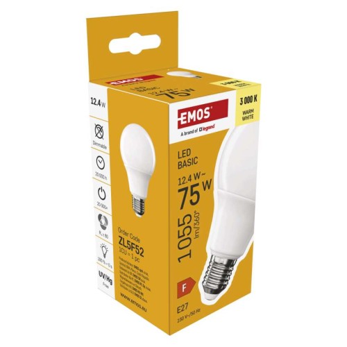 Lampadina LED Goccia E27 12.4W (75W)...