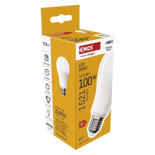 Lampadina LED Goccia E27 17.8W (100W)...