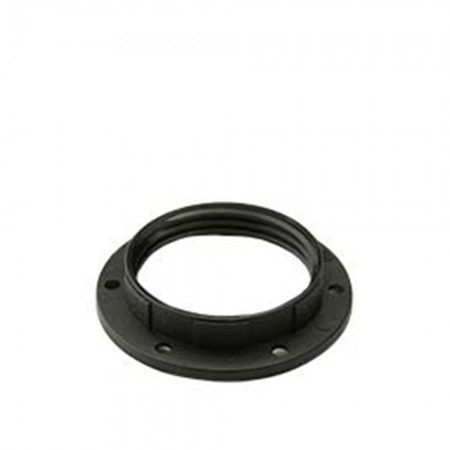 GHIERA FILETTATA E27 NERA TERMOPLASTICA  FAI 0231/N
