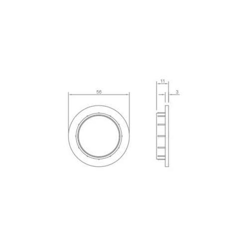 GHIERA FILETTATA E27 NERA...