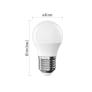 Lampadina LED Sfera E27 5.5W 470lm 3000K | Emos ZL6F22 2