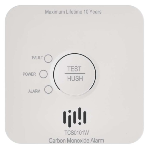 Dettaglio frontale EMOS Smart con tasto TEST HUSH