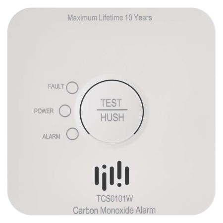 Dettaglio frontale EMOS Smart con tasto TEST HUSH