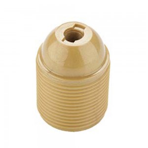 Portalampada Filettato in Resina E27 Oro FAI 0192/OR