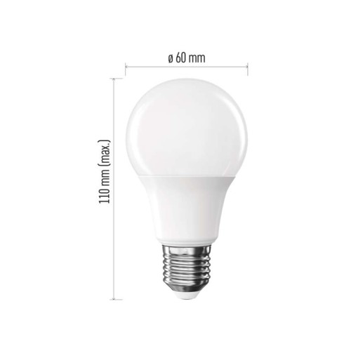 Set 3 Lampadine LED A60 E27 9.4W...