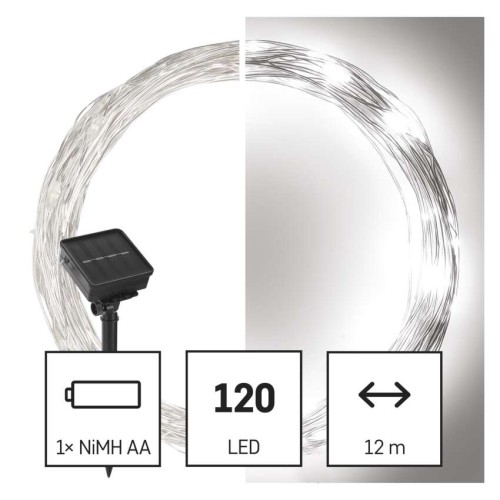 Catena Luminosa NANO LED Solare 12m...