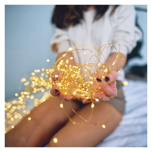 Catena Luminosa NANO LED Solare 12m...