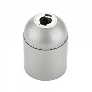Portalampada in Resina E27 Liscio Argento FAI 0165/ARG