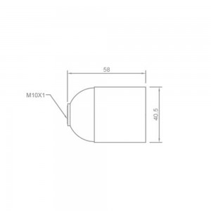 Portalampada in Resina E27 Liscio Argento FAI 0165/ARG 2