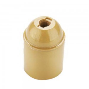 Portalampada in Resina E27 Liscio Oro FAI 0165/OR