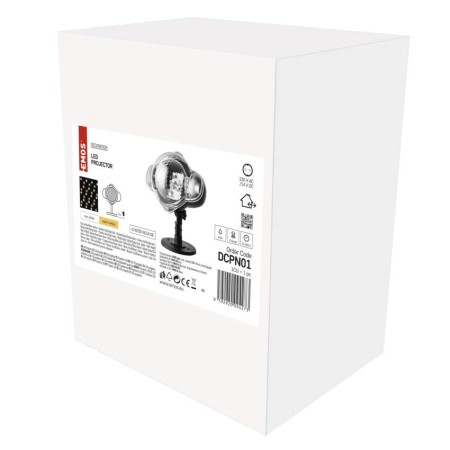 Proiettore LED Decorativo Stelle, Luce Bianca Calda e Fredda, per Interno ed Esterno | EMOS DCPN01