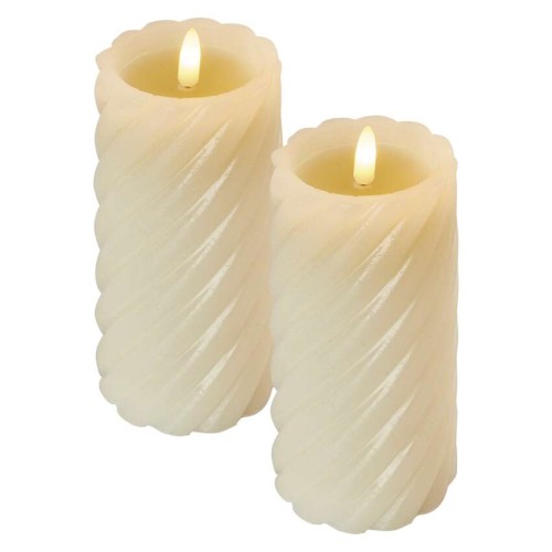 Candele in Vera Cera con Luce LED Calda e Timer | Emos DCCV17