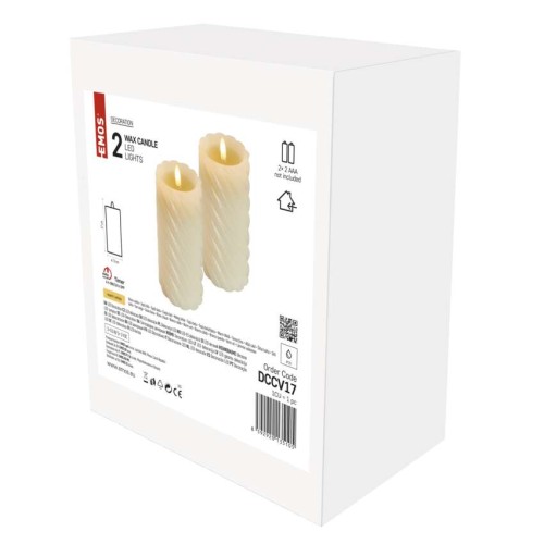 Candele in Vera Cera con Luce LED...
