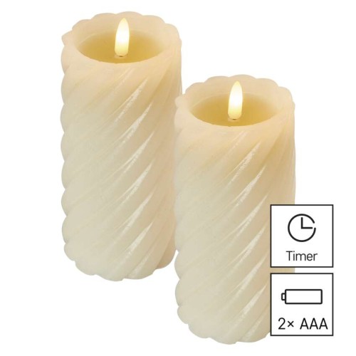 Candele in Vera Cera con Luce LED...