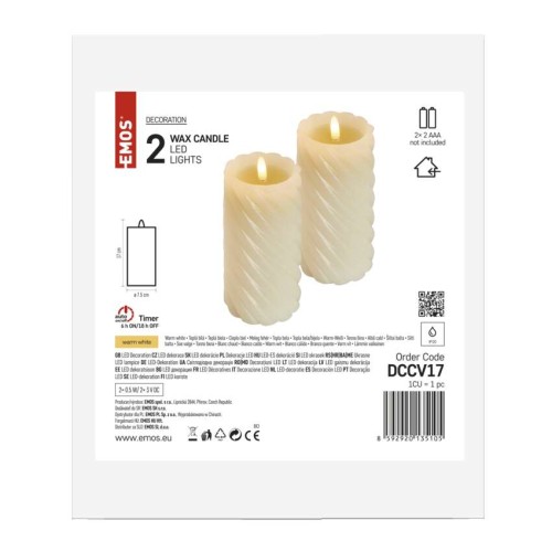 Candele in Vera Cera con Luce LED...