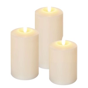 SET 3 CANDELE LED FINTA...