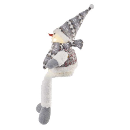 Pupazzo di Neve Natalizio LED Seduto 31 cm con Luce Bianca Calda | Emos DCFW02