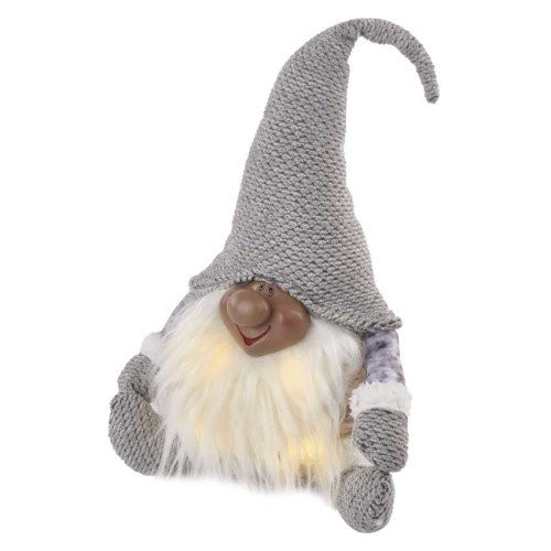 Gnomo Natalizio LED Seduto 35 cm con...