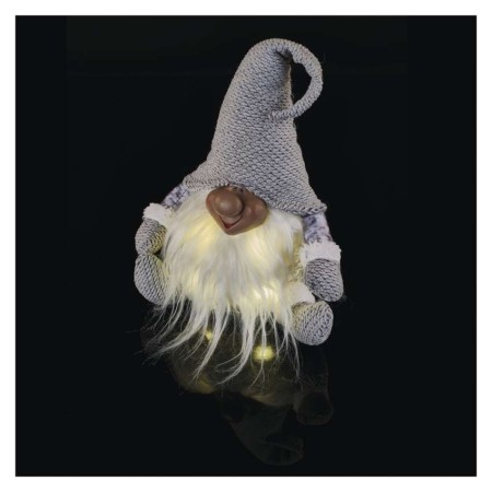 Gnomo Natalizio LED Seduto 35 cm con Luce Bianca Calda | Emos DCFW01