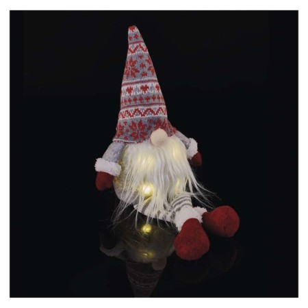 Elfo Natalizio LED Seduto 27 cm con Luce Bianca Calda | Emos DCFW03