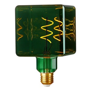 Lampadina Flex Ice Cube Verde Metallizzato Dimmerabile 4W 30lm 2700K 2