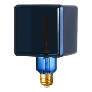 Lampadina Decorativa Flex Ice Cube Blu Metallizzato 4W