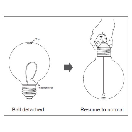 Lampadina Decorativa Flex Magnetic LED W187 4.8W 100lm 1800K Smoke | SPL L662010003