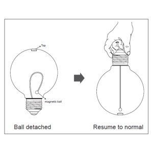 Lampadina Decorativa Flex Magnetic WG145 4.8W Finitura Smoke 2