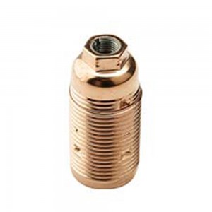 Portalampada Filettato in Metallo E14 Rame FAI 1041/F/RA