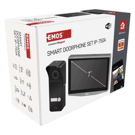 Kit Videocitofono Smart EMOS GoSmart IP-750A con WiFi e Visione Notturna | Emos H4020